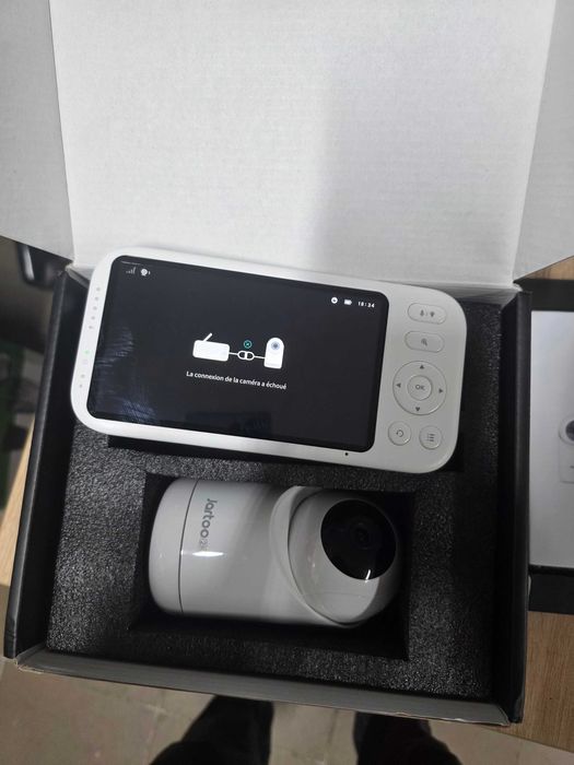 Cameră video pentru bebeluși, 2K, cu și audio, detectare plâns AI