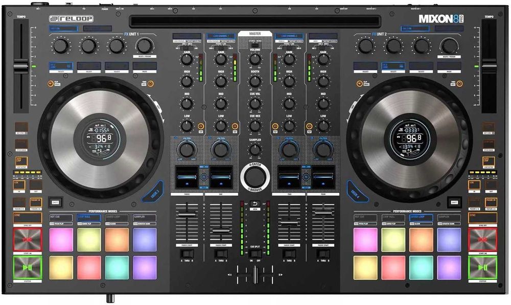 Reloop Mixon 8 Pro DJ Controller\ DJ Контролер Чисто нов със скин