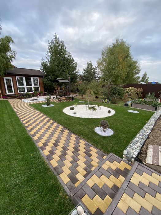 Укладка брусчатки