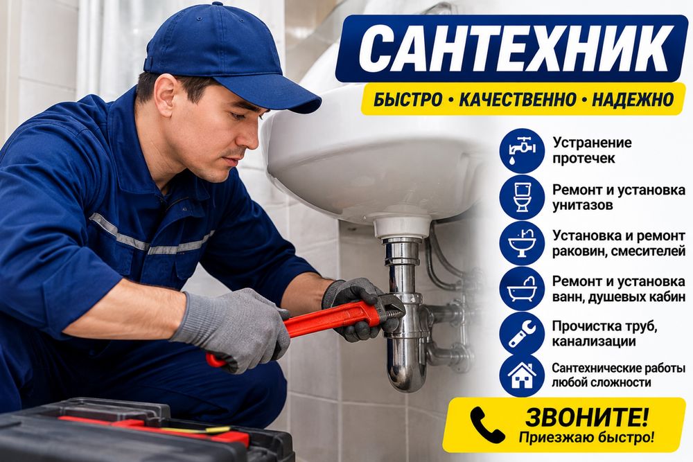 Течь , Засор, Поломка — Поможем !