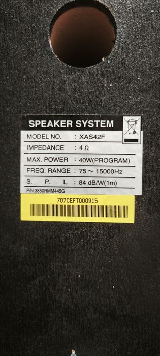 Boxe pasive LG XAS42F