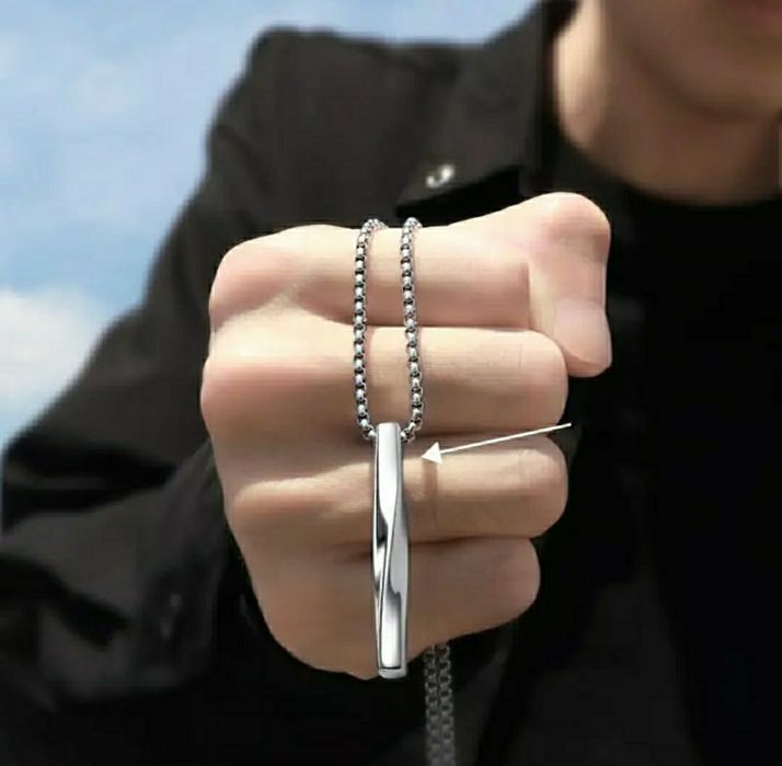 Серебряная цепочка с элегантной спиралью!