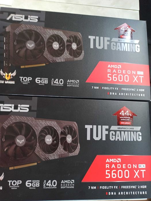 ASUS RX 5600 XT TUF EVO като нови!