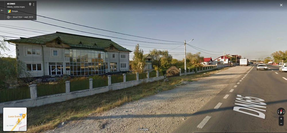 Inchiriez/Vand imobil 14 camere teren 6141mp, DN65, centru Albota