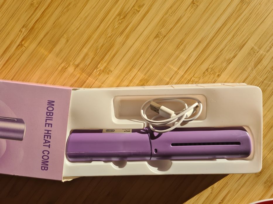 Преносима електрическа четка за коса с USB