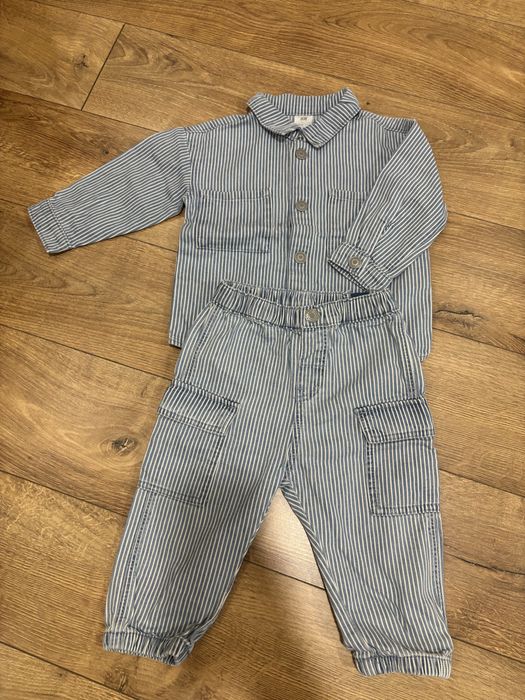 Детски дънков комплект за момче 80 см