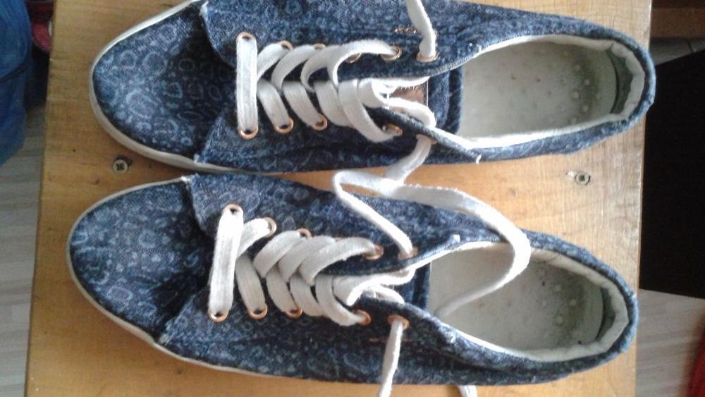 Papuci/pantofi dama din material textil si piele