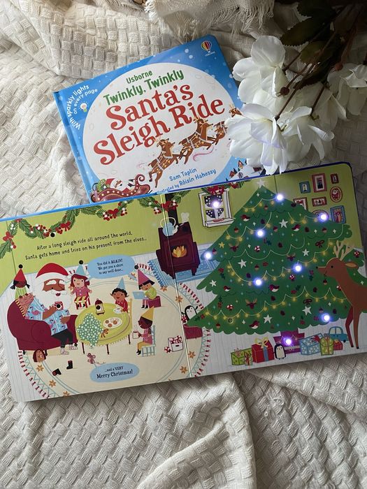 Carte Usborne Twinkly Twinkly Santa’s Sleigh Ride