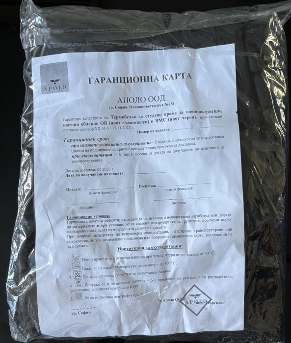 Чисто ново термобельо