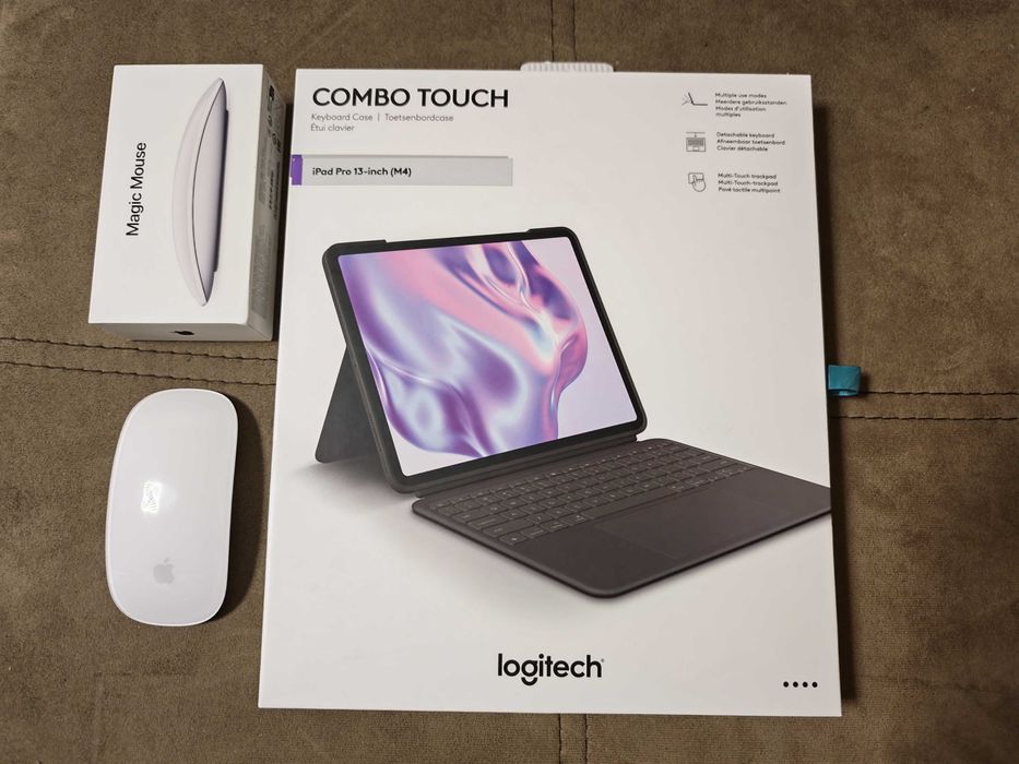 iPad Pro 13 (M5) 256GB Wi-Fi + Cellular – КАТО НОВ, 10 цикъла + Combo Touch & Magic Mouse