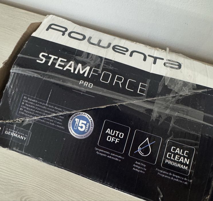 Rowenta SteamForce Pro 3200W Fier de Călcat cu Abur | 300g Steam Boost | Cutie