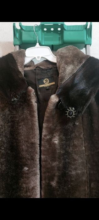 Шуба мутоновая с капюшоном