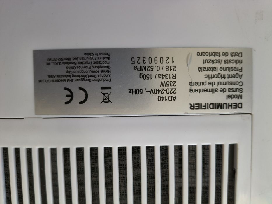 Vind cu preț redus dezumidificator Ancor model AD 140