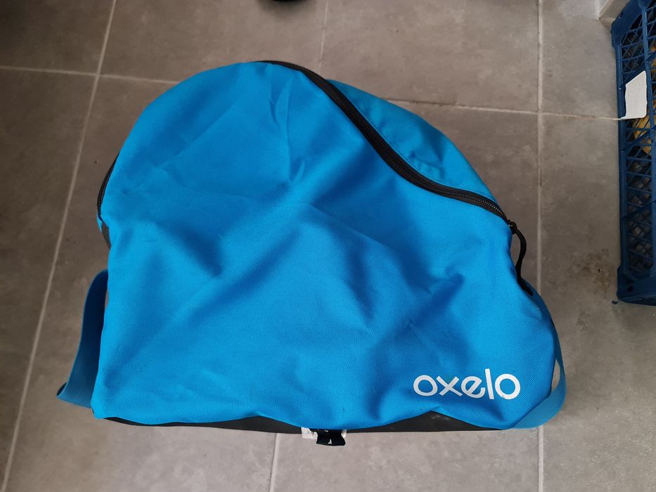 Role Oxelo Play 3 Albastre Copii Marime 30-32 + protectii palme +husa