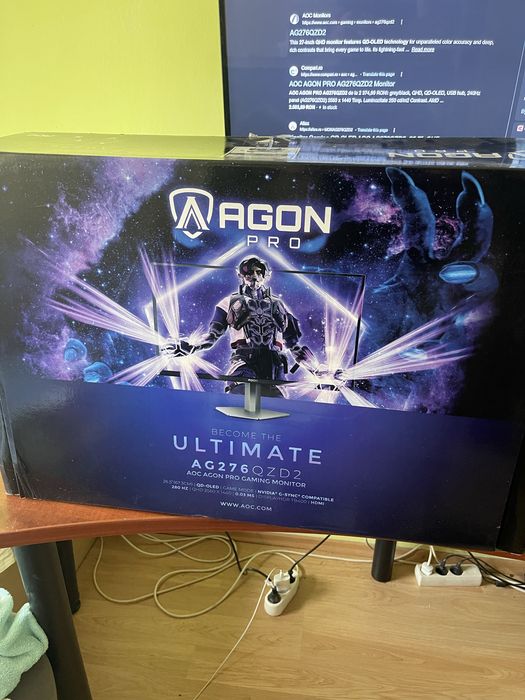 Monitor oled Aoc Agon Pro varianta 280hz ultimate
