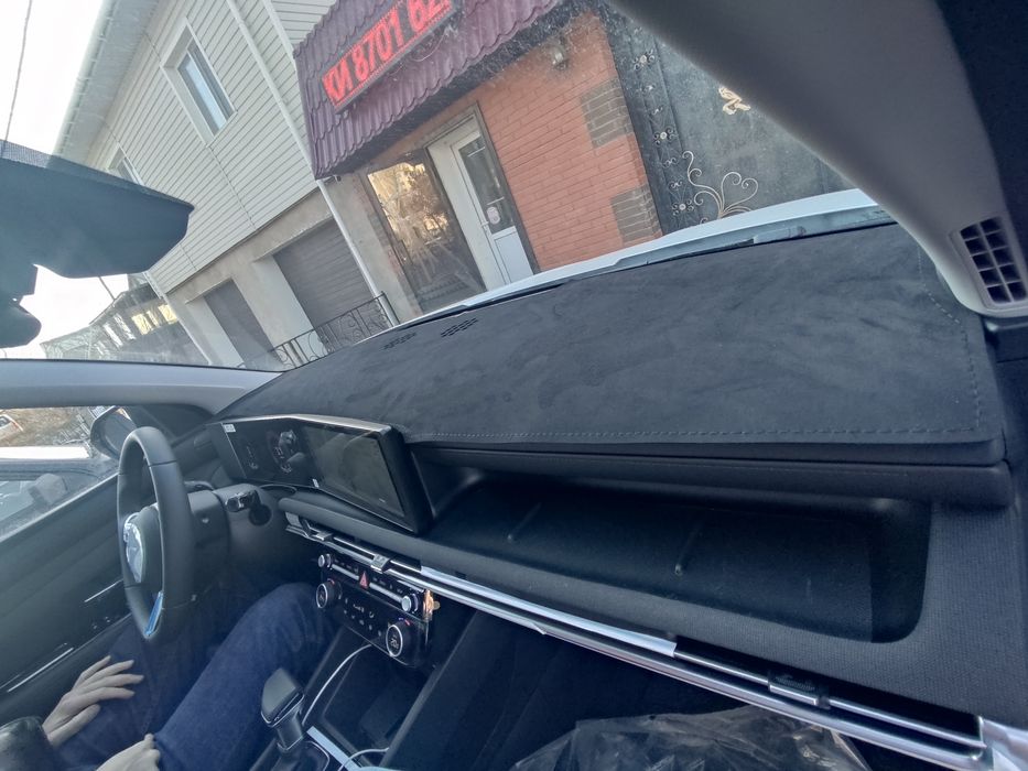 Накидка Алькантара на панель авто