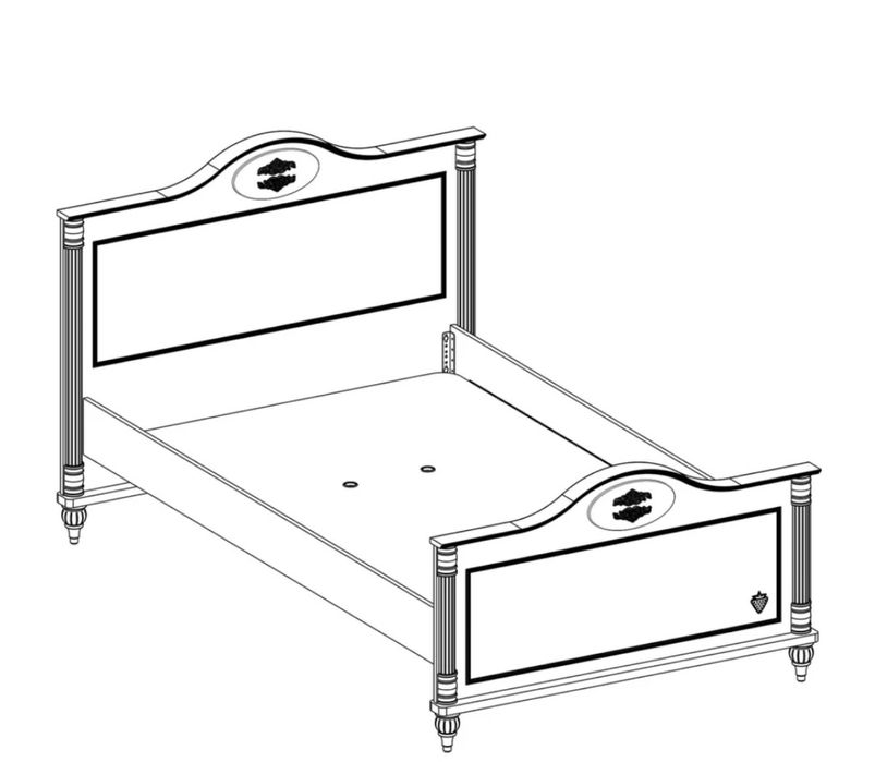 кровать от турецкого бренда “Cilek” romatic