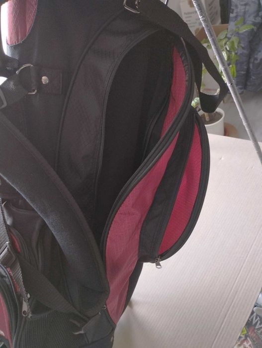 Geantă Golf - Stand Bag cu Trepied Manual (6 Compartimente) – TCM, Nouă - nefolosita
