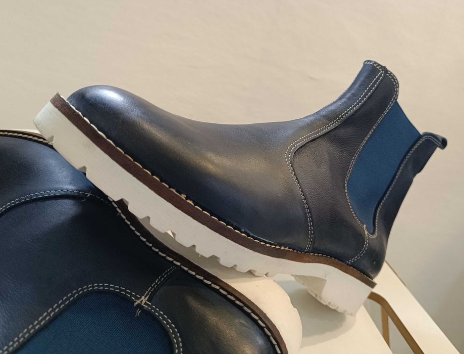 Ghete chelsea plain toe Lavoratione Artigianale NOI piele naturala