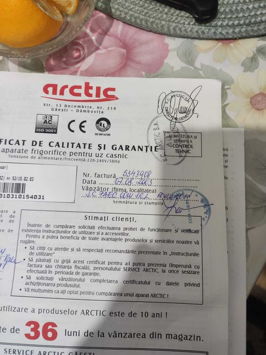 Combina frigorifica Arctic