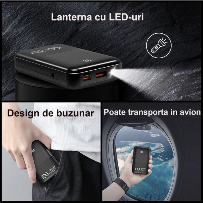 Baterie externă 10000 mAh Jonkuu – Fast Charge