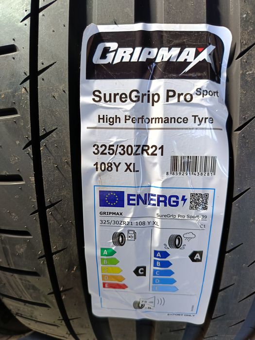 "GRIPMAX"-ЛЕТНИ ГУМИ-21цола-325/30:285/35-1450лв.-с монтаж и баланс