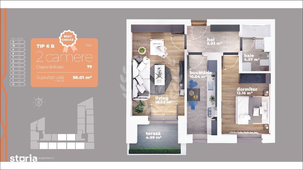 Apartament 2 camere | Decomandat | Preț Promoțional