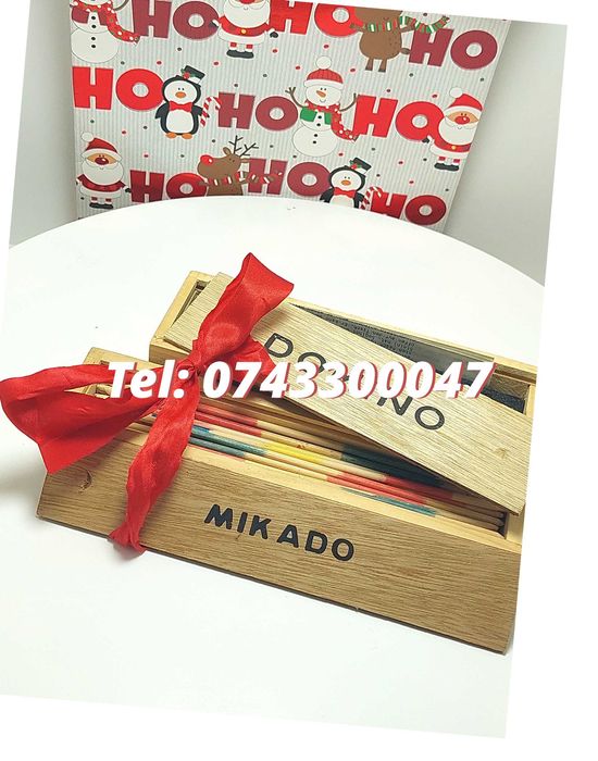 Kit Cadou Gift - Joc Marocoo (Mikado) Si Domino Pentru Inlocuire Reparatie Sau Completare Echipament Compatibile Cu Specificatii Conform Titlului