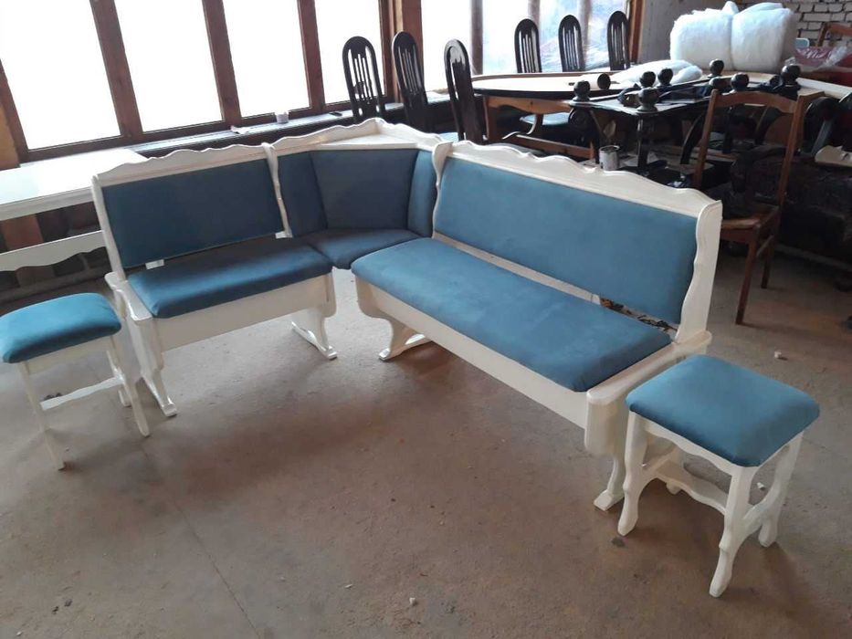 Перетяжка мягкой мебели: кресла/стулья/пуфики/кухонные уголки/диваны