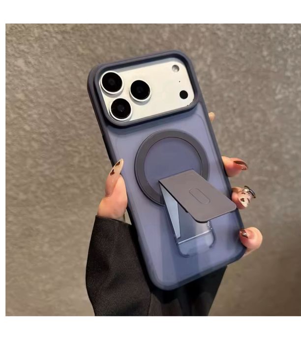 Husa Magnetica Silicon si Plastic cu Suport Birou - Iphone 17 PRO 17 PRO MAX 17 16 PRO 16 PRO MAX