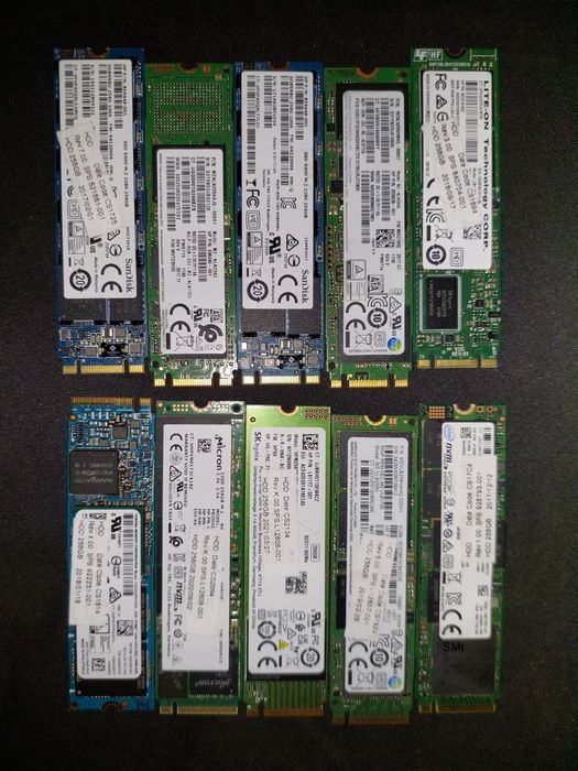 SSD m2sata/nvme/2.5" sata 128/256/500/1TB Samsung Hynix micron 100%HP