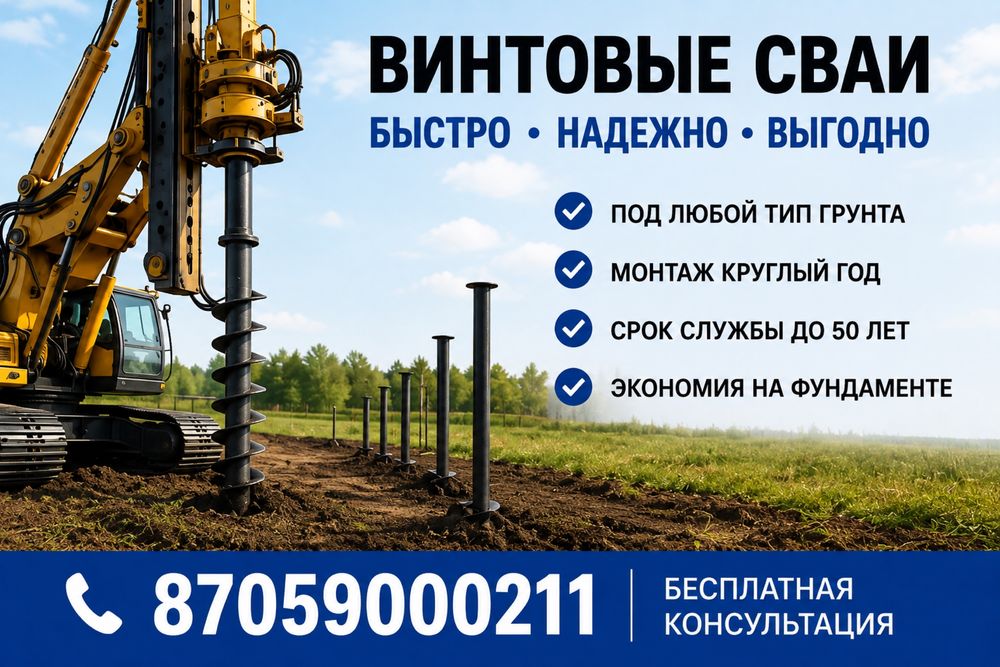 Винтовые сваи производство