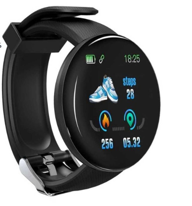 D18 – Интелигентен смарт часовник с измерване на пулс и кръвно!