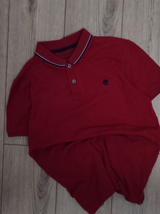 поло Timberland красное