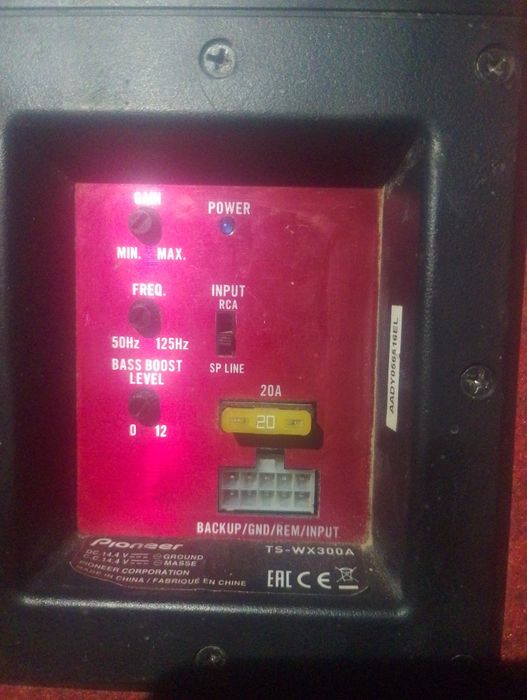 Subwoofer auto Pioneer TS-WX300A 1300W