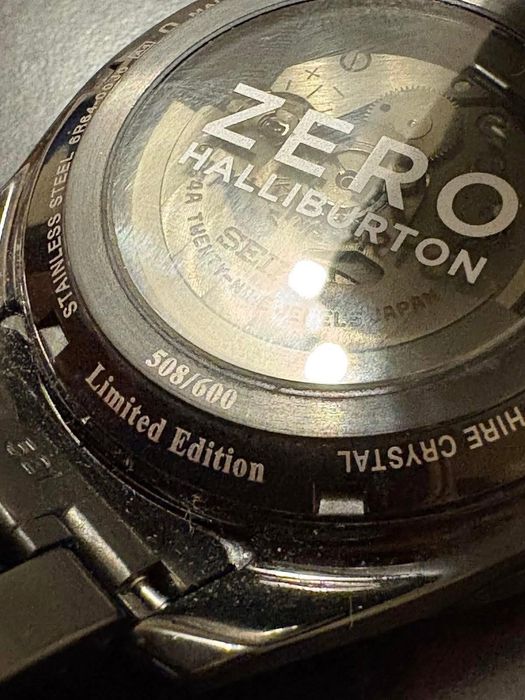 Seiko Presage SPB271 Sharp Edge GMT Dark Batman Zero Hallibu