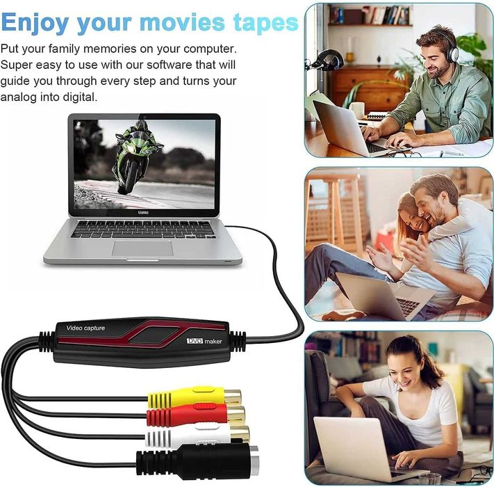 USB Video Capture – Прехвърляне на VHS/Hi8 към PC/Mac (RCA/S-Video)