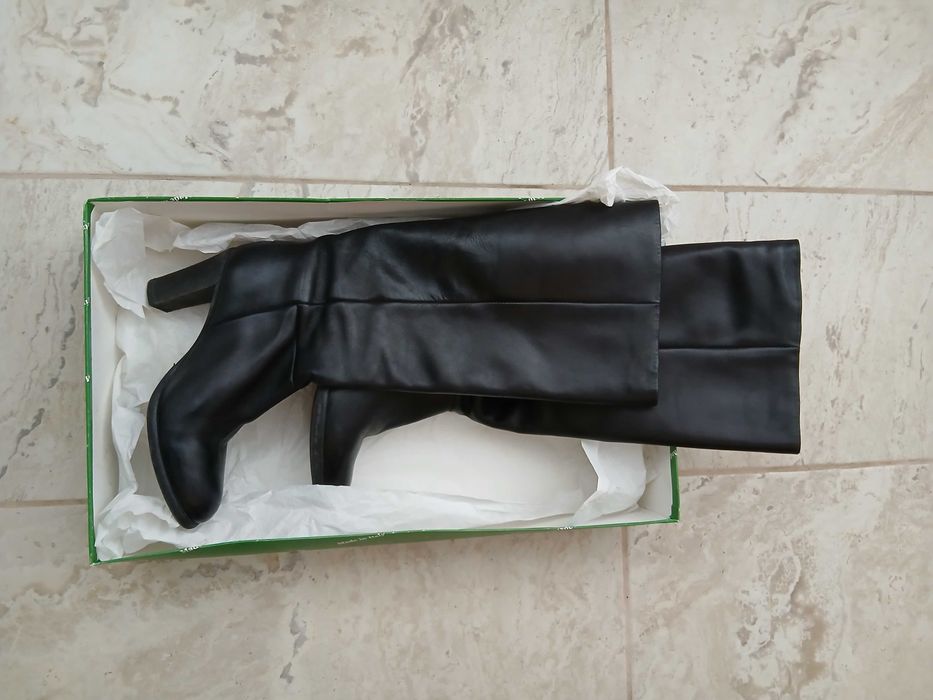 Cizme piele culoarea negru
