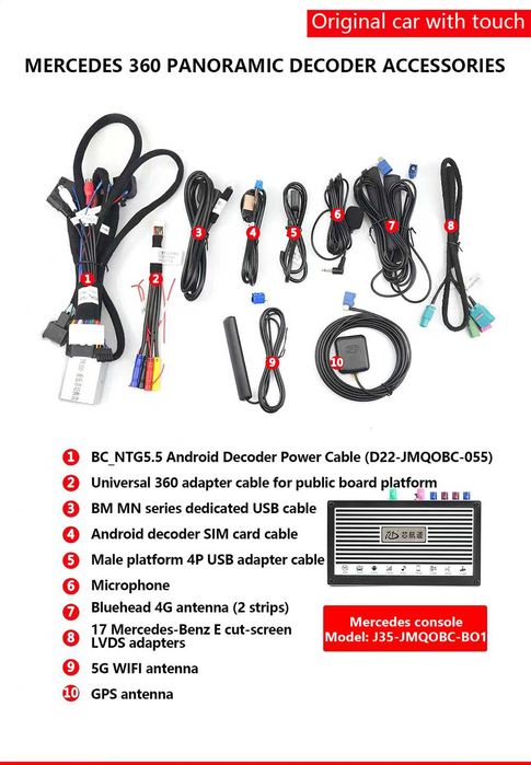 Benz NTG 5.5 / 6.0 Android 360 BOX , 9585