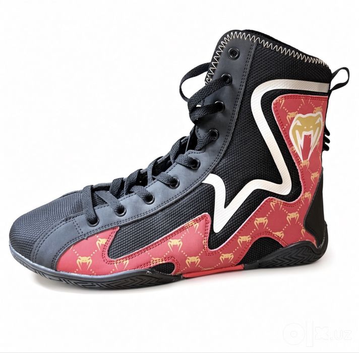 Venum Contender Boxing Shoes – Qora/Qizil
