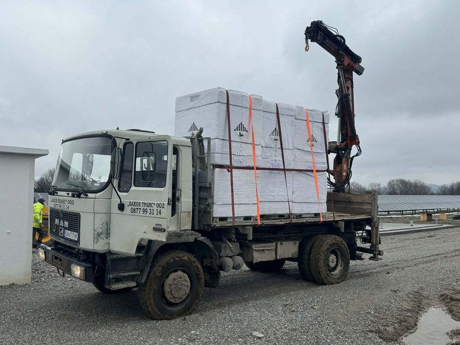 Транспортни услуги, камион с кран