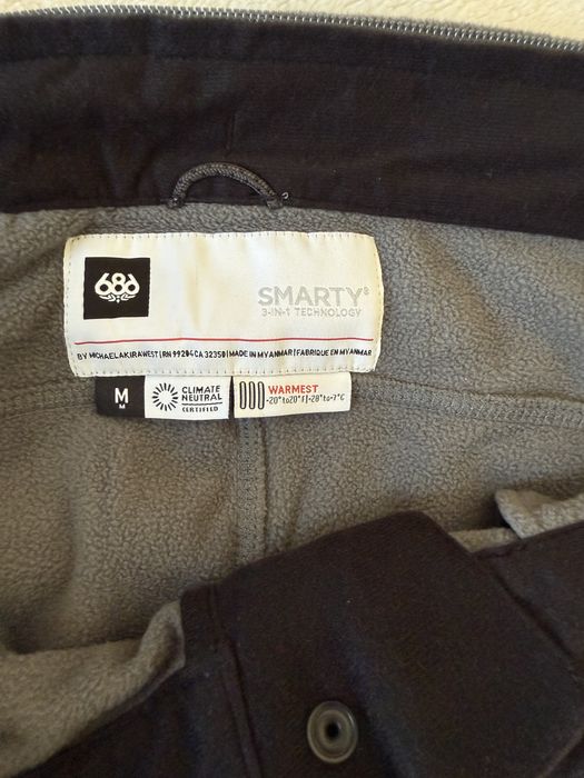 686 сноуборд панталон, 20К, 3 в 1, размер М