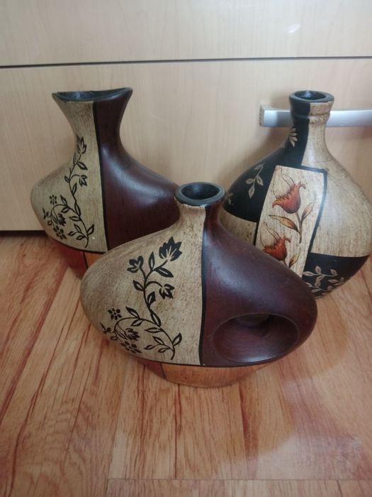 Декоративные вазы 3шт