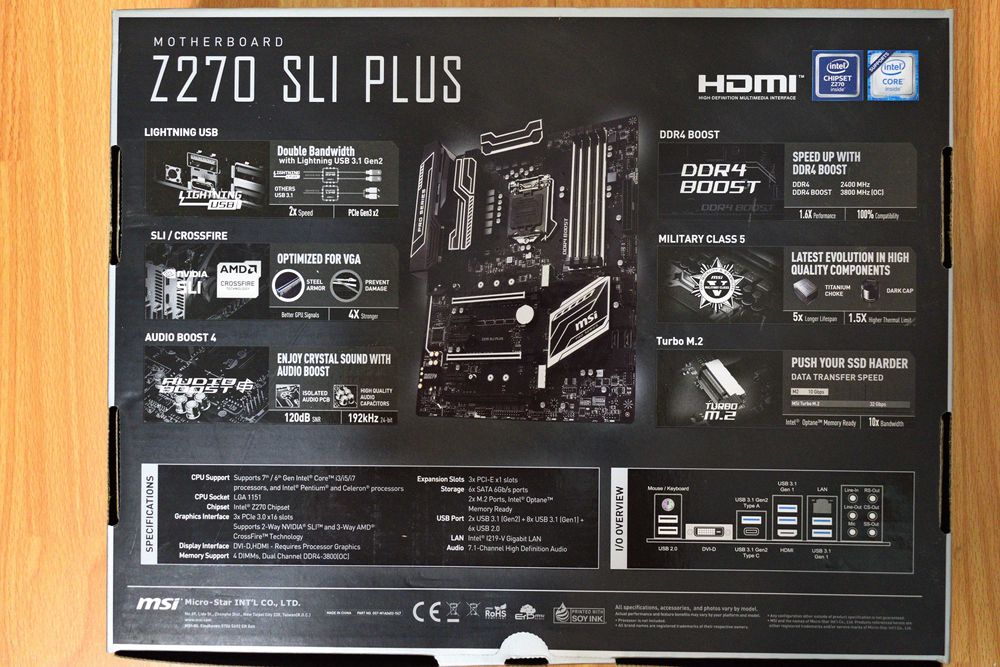 MSI Z270 Sli Plus
