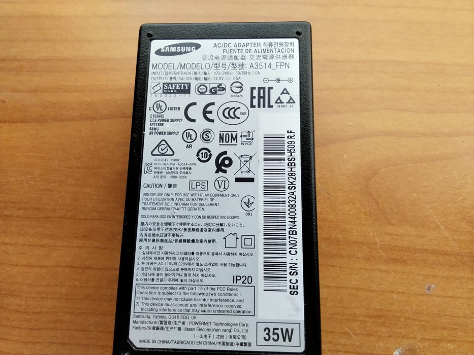 много ценно и оригинално захранване за монитори на Самсунг 14 волта