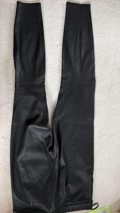 Massimo Dutti кожен skinny панталон, размер М