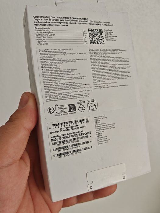 Husa Originala Samsung Fold 8 Carbon Standing Case
