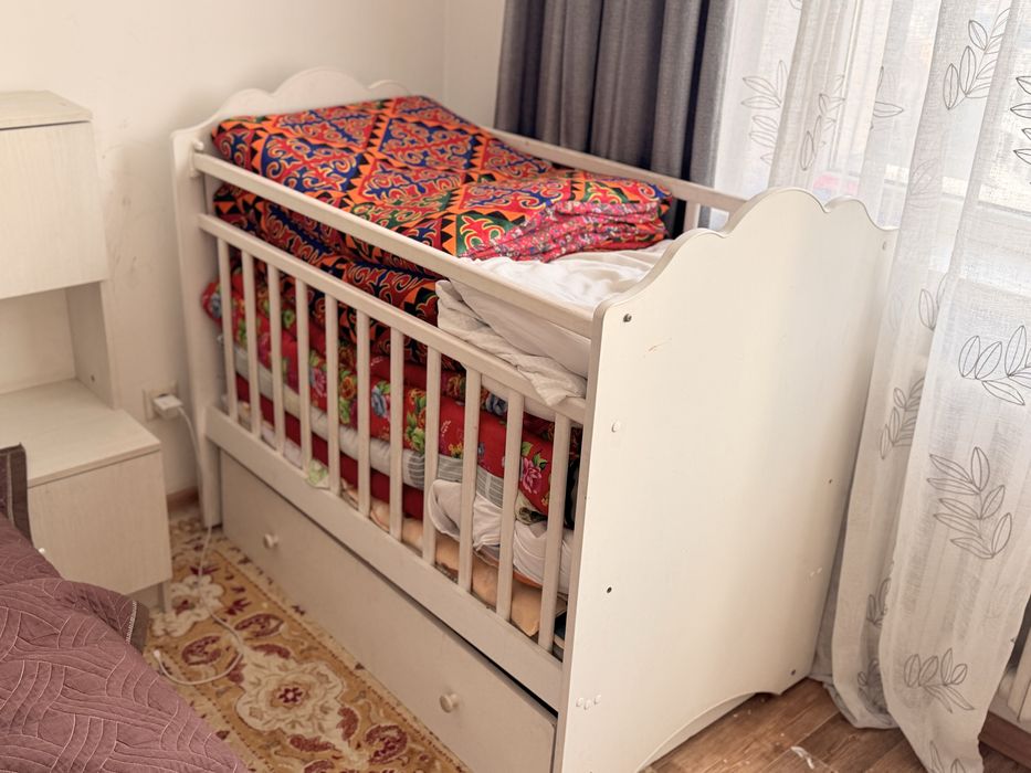 Манеж детский белый