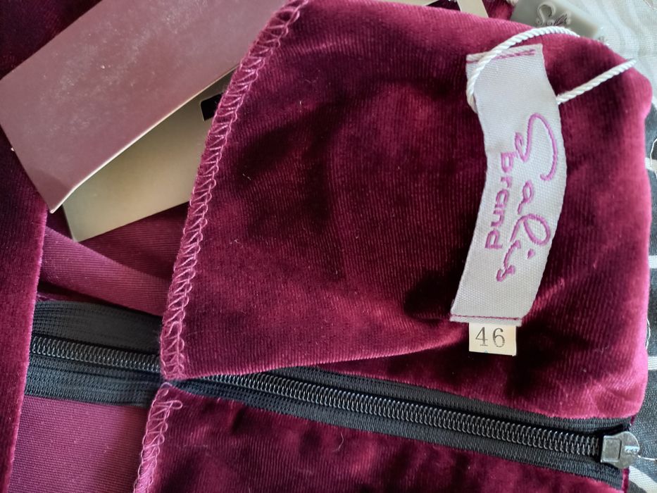 Платье двойка из велюра