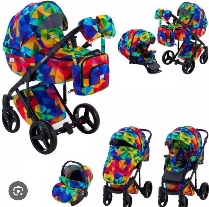 Шарена детска количка